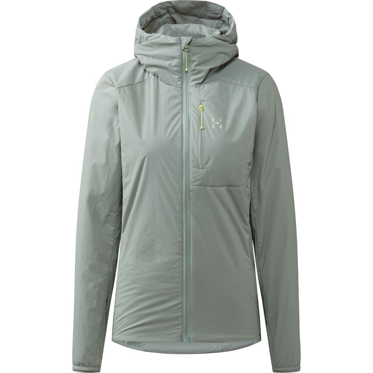 Haglöfs Softshelljacke L.I.M Mimic Barrier Hood Women Leichte, wasserabweisende Damenjacke für Outdoor-Aktivitäten mit