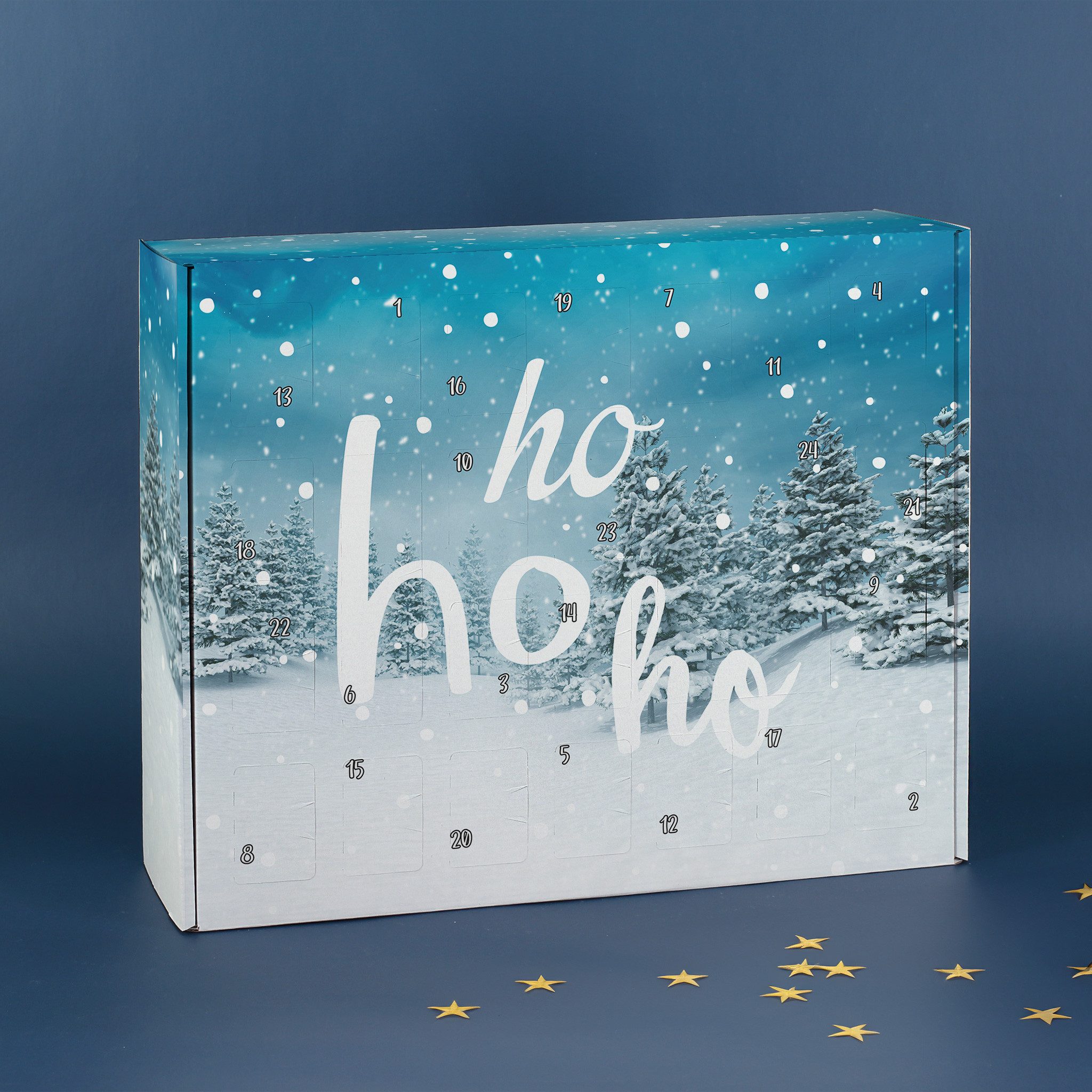 Herz & Heim befüllbarer Adventskalender mit festlichen Motiven zu Weihnachten - DIY Adventskalender, zum selbst Befüllen