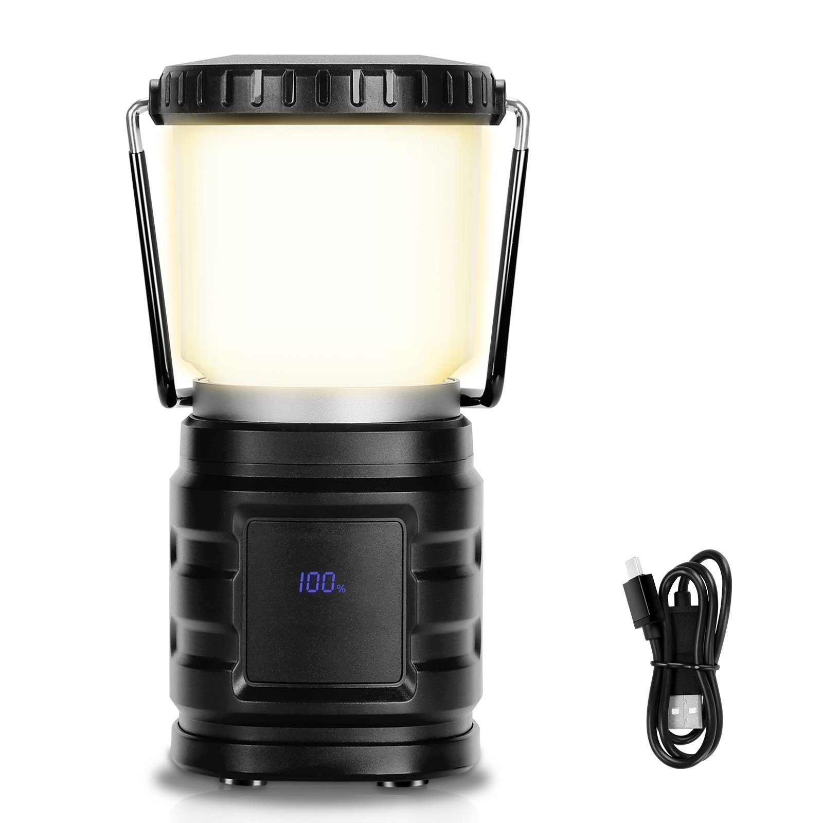 Gimisgu LED Gartenleuchte Camping Lampe IP65 wasser und winddicht für Wandern Camping 700Lumen