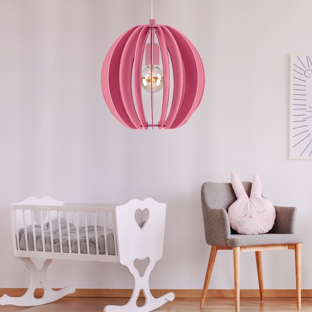 etc-shop LED Pendelleuchte, Leuchtmittel inklusive, im Warmweiß, pink Leuchte Design Zimmer Pendel Decken Lampe Beleuchtung Mädchen