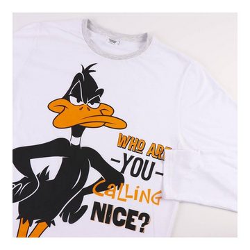 LOONEY TUNES Pyjama S Looney tunes Herren Langarm Pyjama 2 Teiler Schlafanzug Nachtwäsche