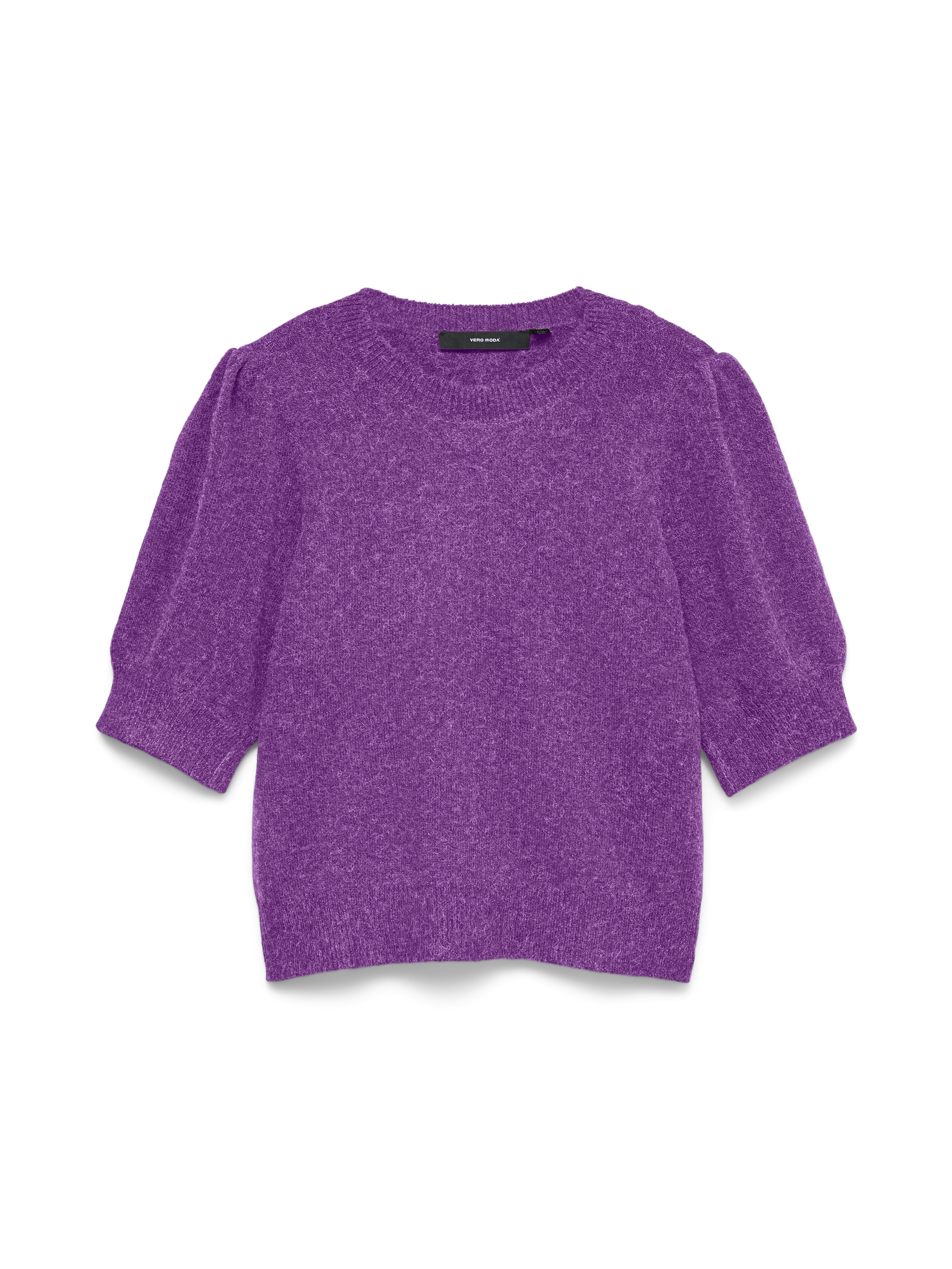 Vero Moda Rundhalspullover VMDOFFY 2/4 O-NECK PULLOVER GA NOOS Materialmix, regular fit