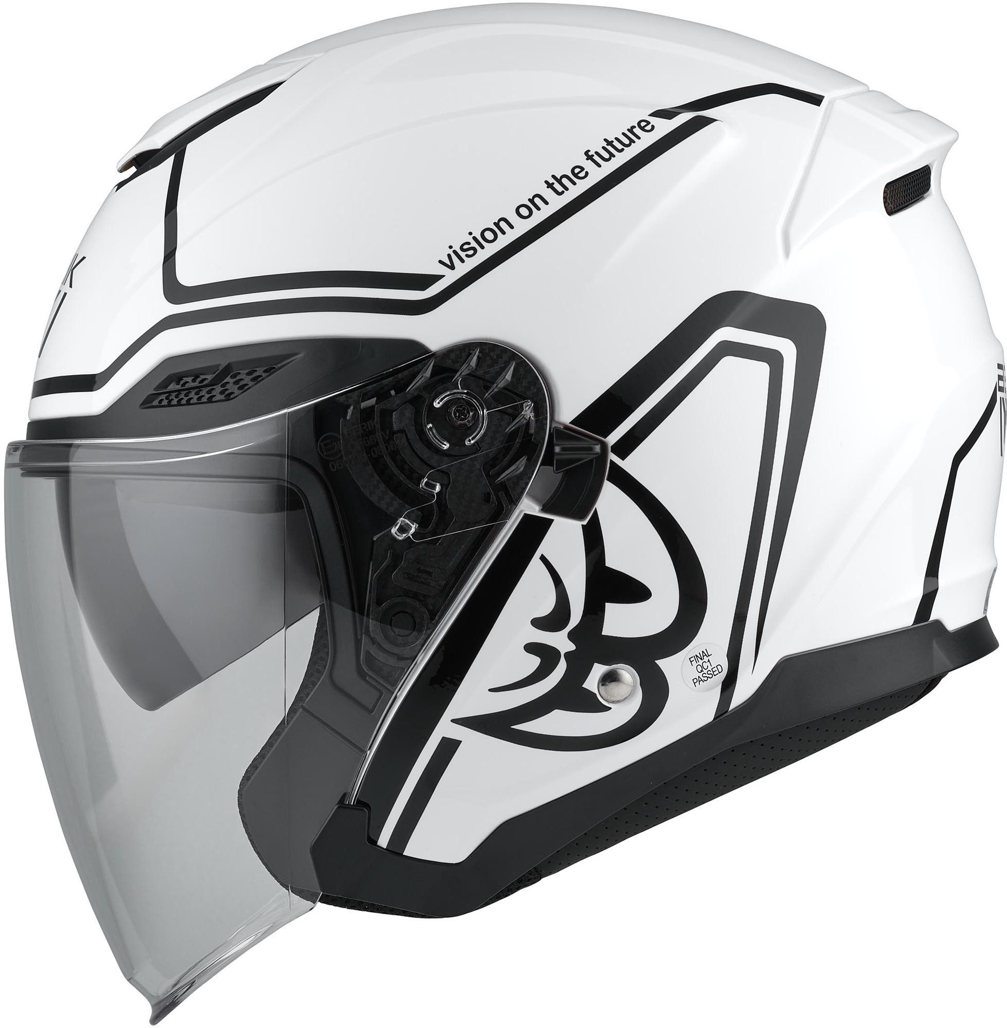 Berik Motorradhelm OF669 Balika Jethelm, Vorbereitet Für Kommunikationssystem,herausnehmbares Innenfutter