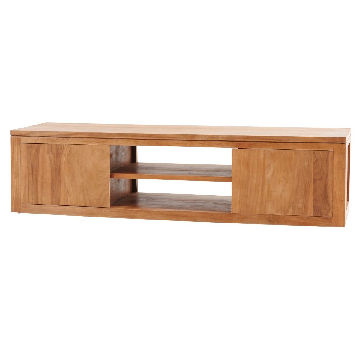 Tikamoon TV-Schrank TV Schrank aus massivem Teak Basil 140 cm