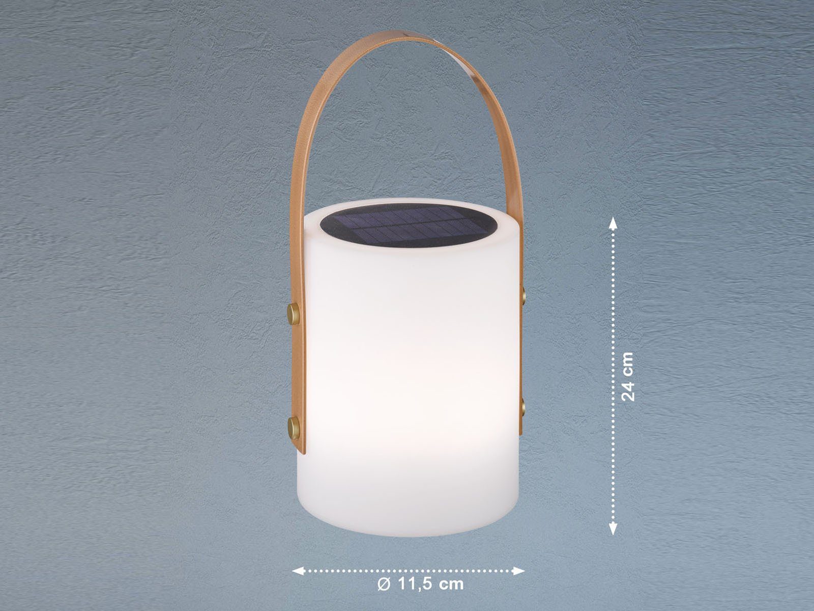 easy! BY FHL LED Außen-Tischleuchte, Farbwechsel, LED fest integriert, dimmbar, RGB Farbwechsler, Warmweiß, 2er SET Solarleuchten 24cm ohne Strom-Kabel mit Fernbedienung & USB
