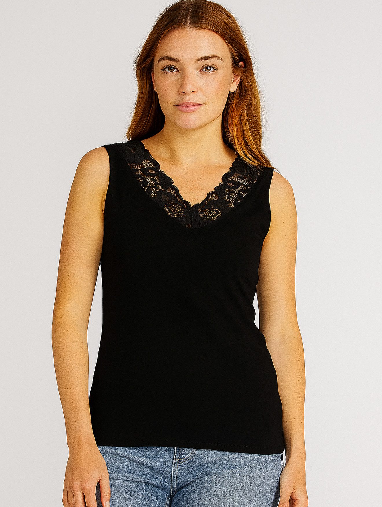 HaILY’S Blusenshirt Elegantes Design mit Spitze günstig online kaufen