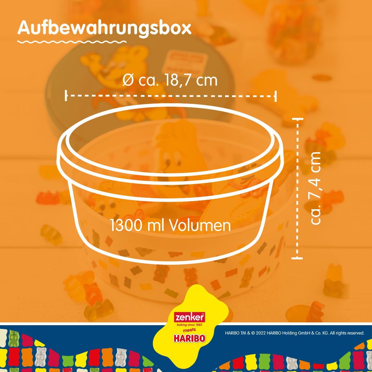 Zenker Frischhaltedose Aufbewahrungsbox, Snackbox, Süßigkeitenbehälter, Dekobox – Bild 4 von 5