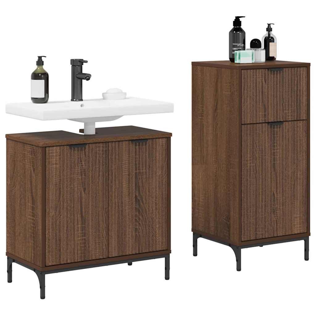 vidaXL Badezimmer-Set Badezimmermöbel Set 2 pcs günstig online kaufen