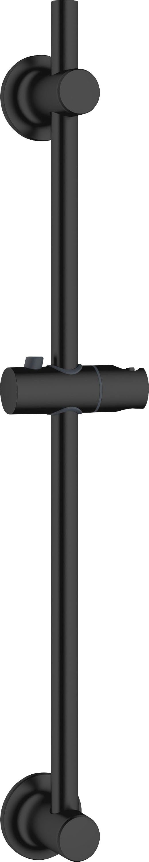 Columna BDR031/NG Duschstange, Mattschwarz | Ausziehbar 88-125 Cm, Mit Brausekopf & Halter