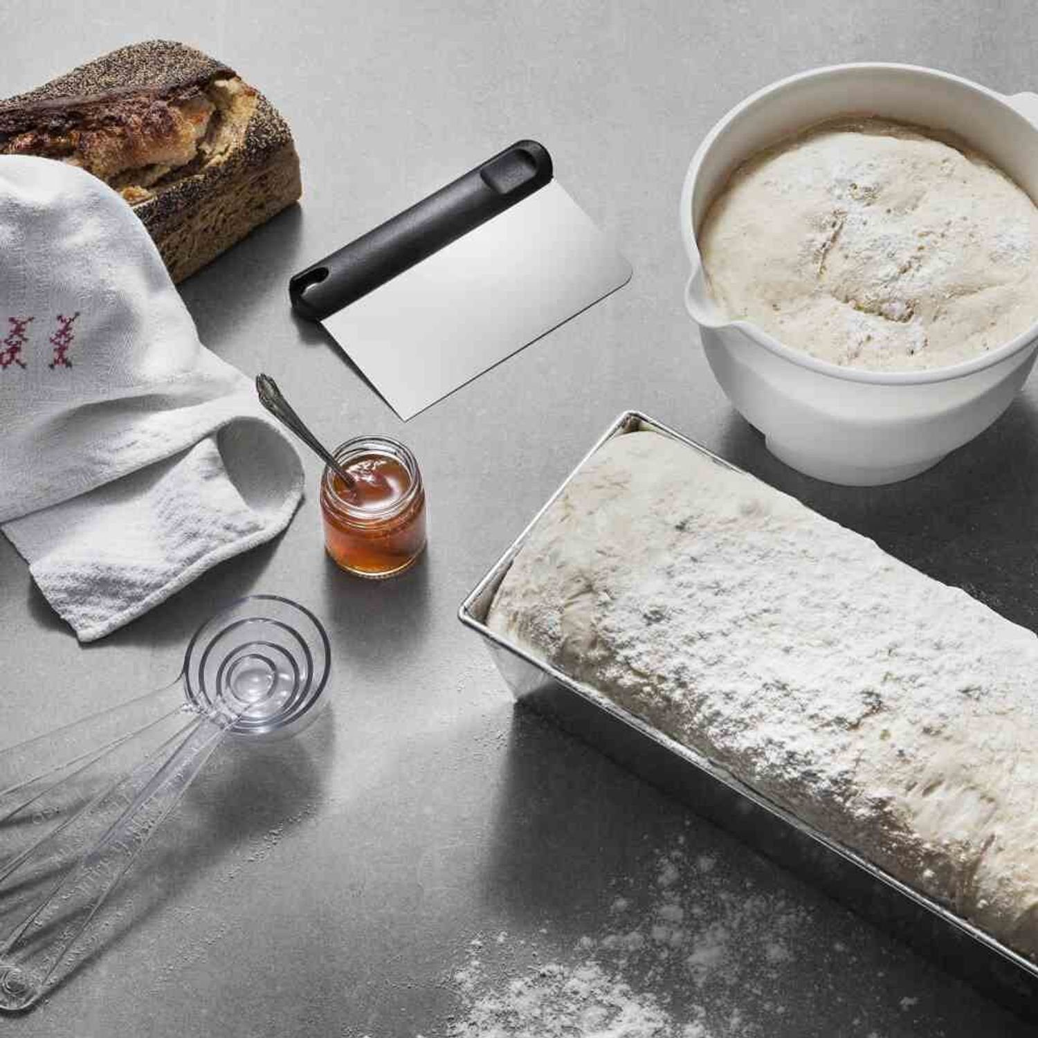 GastroMax Teigschaber Teigschaber schwarz 13,5 x 8,5 cm