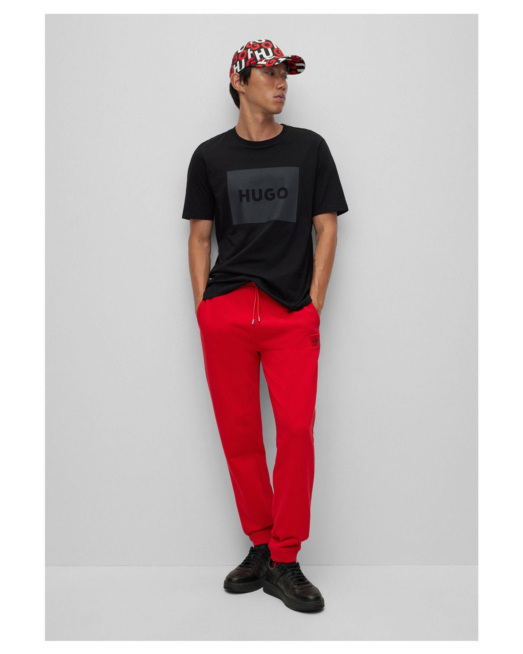 DULIVE222 (85) Herren T-Shirt black HUGO T-Shirt (1-tlg)