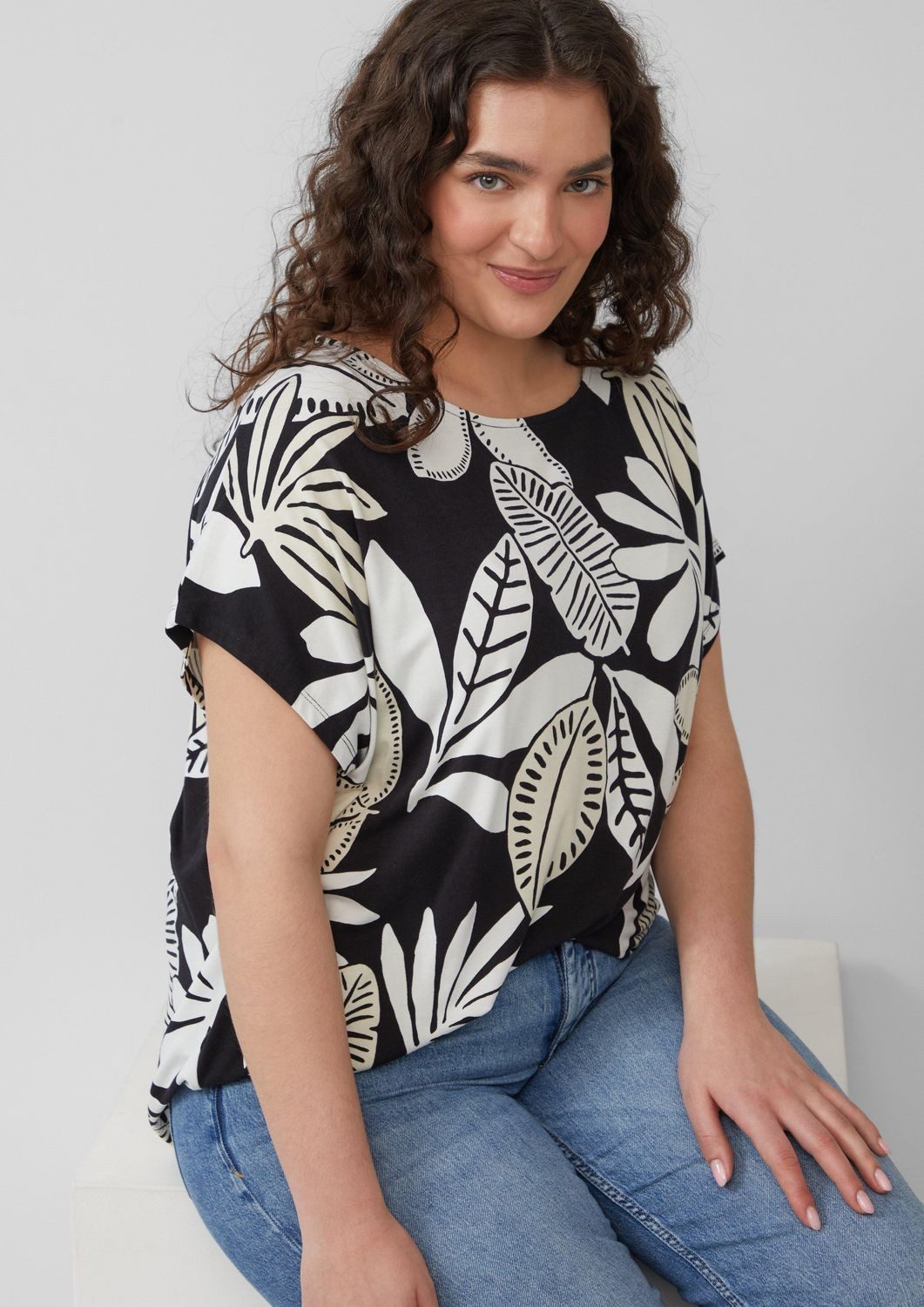 s.Oliver T-Shirt CURVE softer Single-Jersey günstig online kaufen