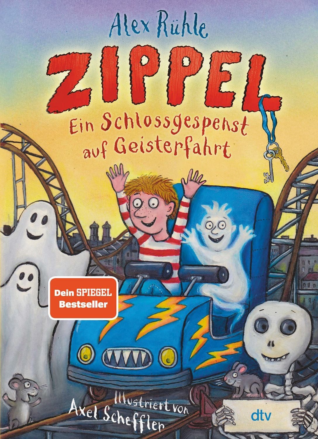 Zippel – Ein Schlossgespenst auf Geisterfahrt / Alex Rühle, Originelles Vorleseabenteuer voller Witz und Charme mit farbigen Illustrationen von Axel Scheffler ab 6