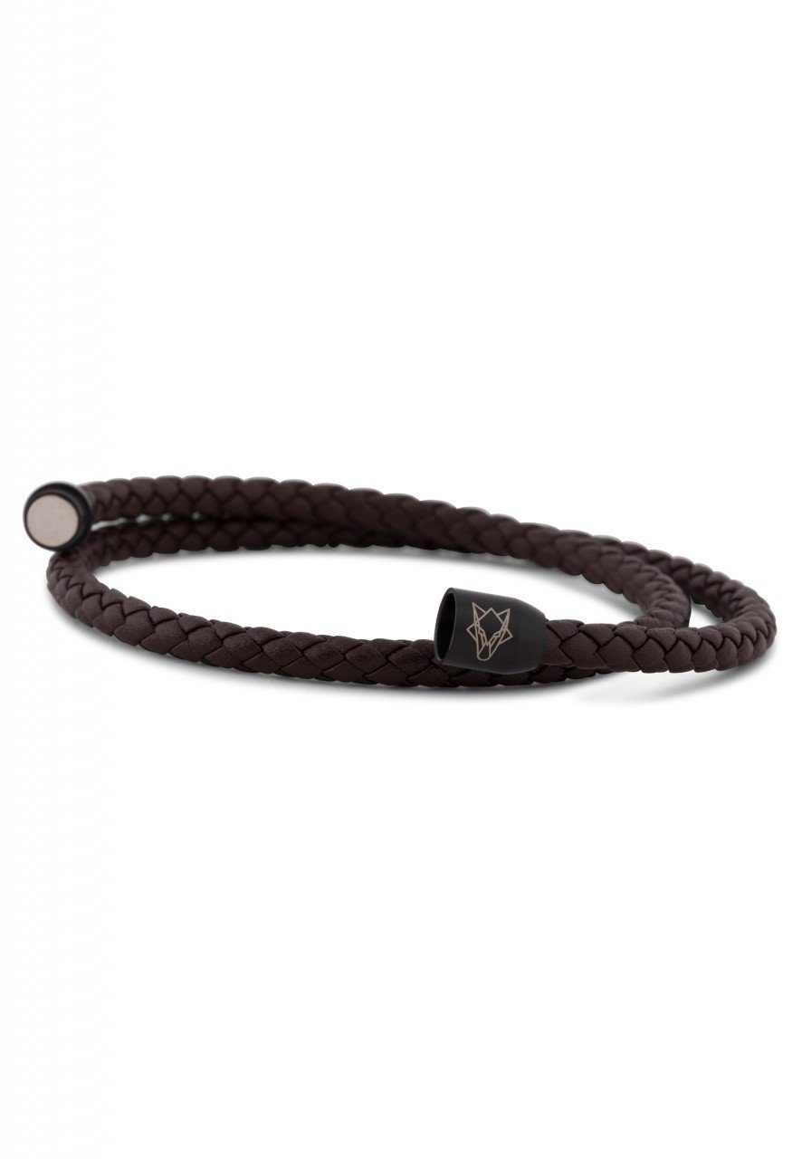 Akitsune Lederarmband Suprema Lederarmband Mattschwarz - günstig online kaufen