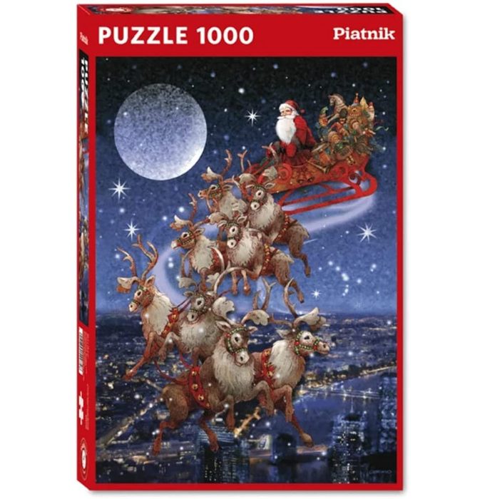 Piatnik Puzzle Giordano Studios Weihnachtsschlitten 1000 Teile 1000 Puzzleteile