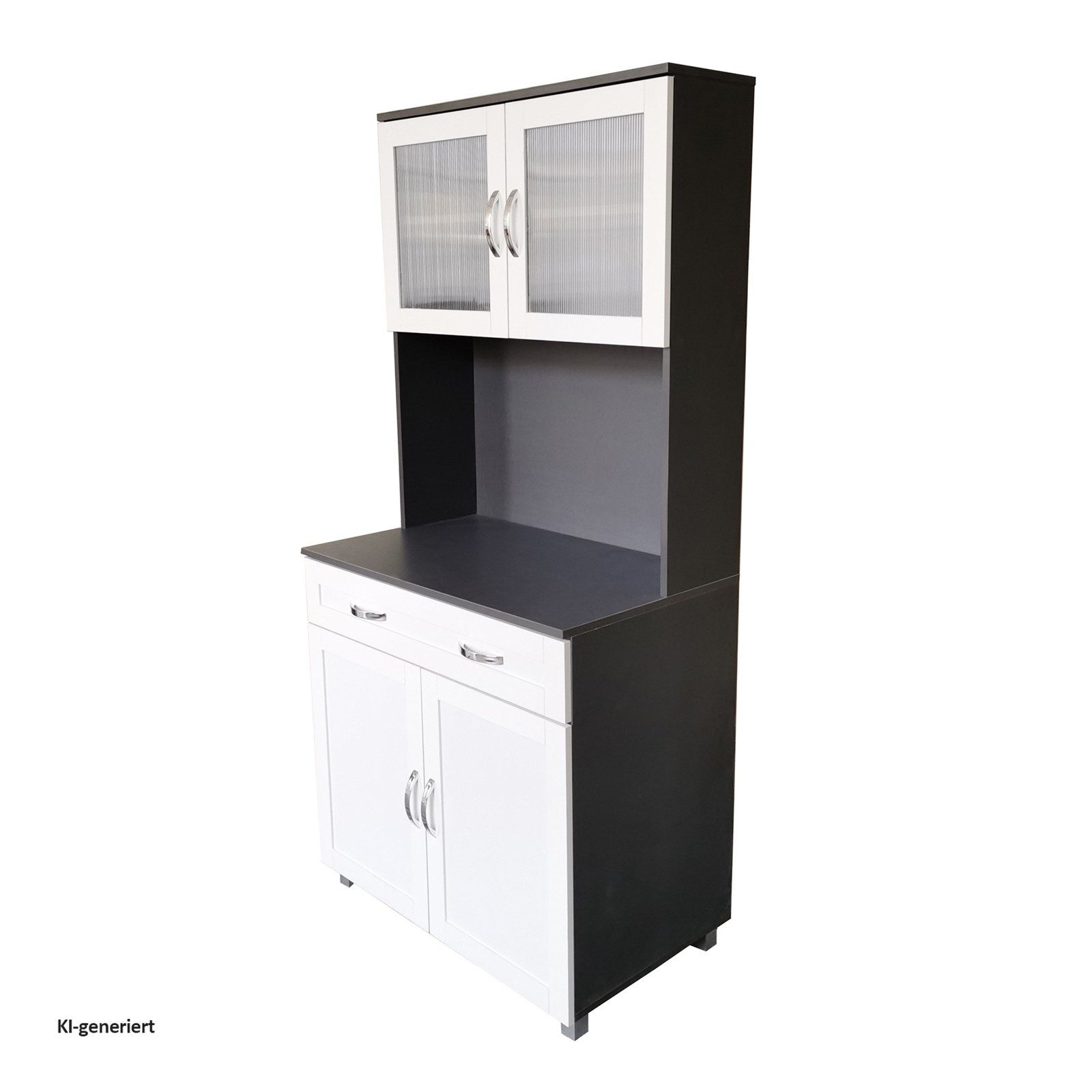 HTI-Line Hochschrank Küchenbuffet Blanca (Stück, 1-St., 1x Schrank Blanca, ohne Dekoration) Küchenschrank Hochschrank – Bild 2 von 3