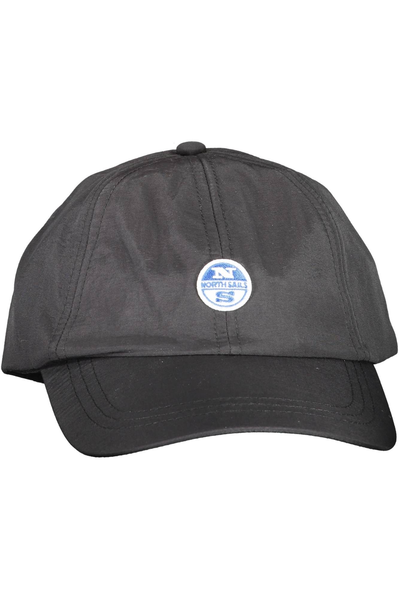 North Sails Strickmütze Stilvolle schwarze Herrenkappe mit Applikation und Logo-Design