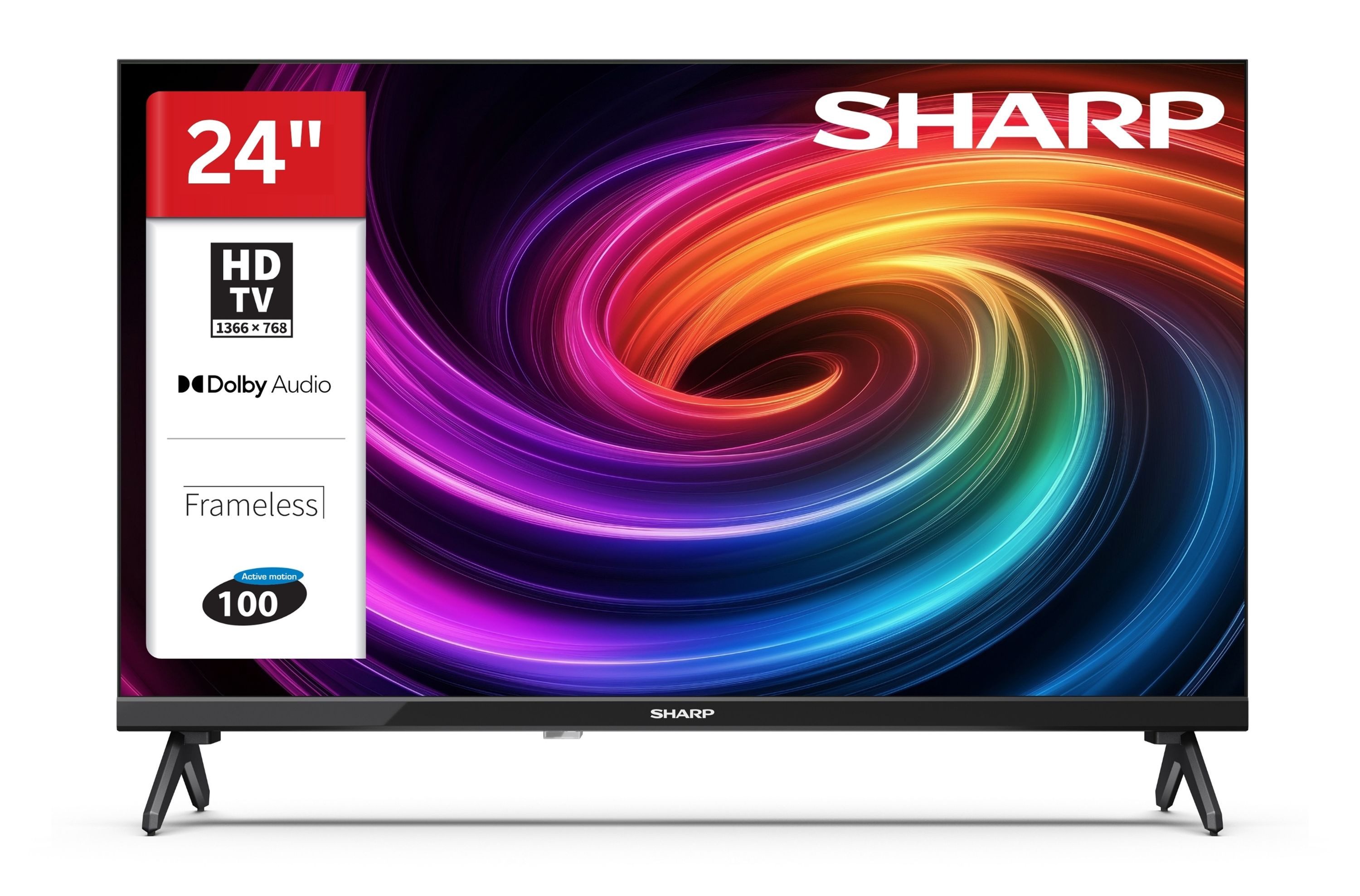 Sharp 1T-C24HAx LCD-LED Fernseher (60 cm/24 Zoll, HD-ready, 24HA1705E HD-ready TV, Triple-Tuner, 3x HDMI / 2x USB)