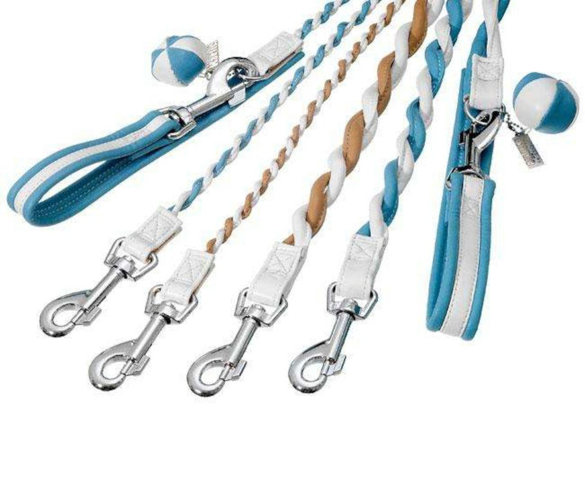 Karlie Hundeleine Karlie COTTAGE LINE Führleine - Blau-Weiß Breite/Länge: 10 mm, 110 cm