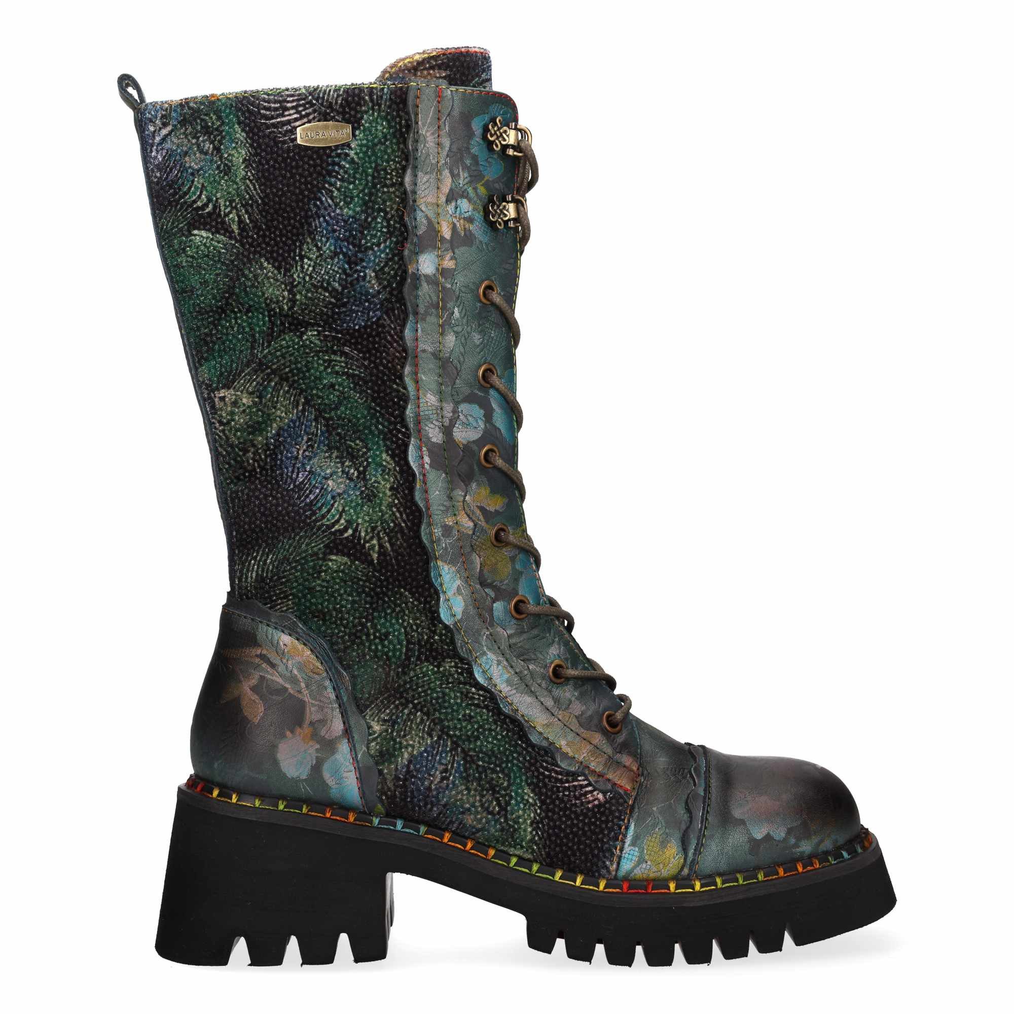 LAURA VITA Laura Vita Damen Schaftstiefel - OYAO 02-BLEU in blau Stiefel
