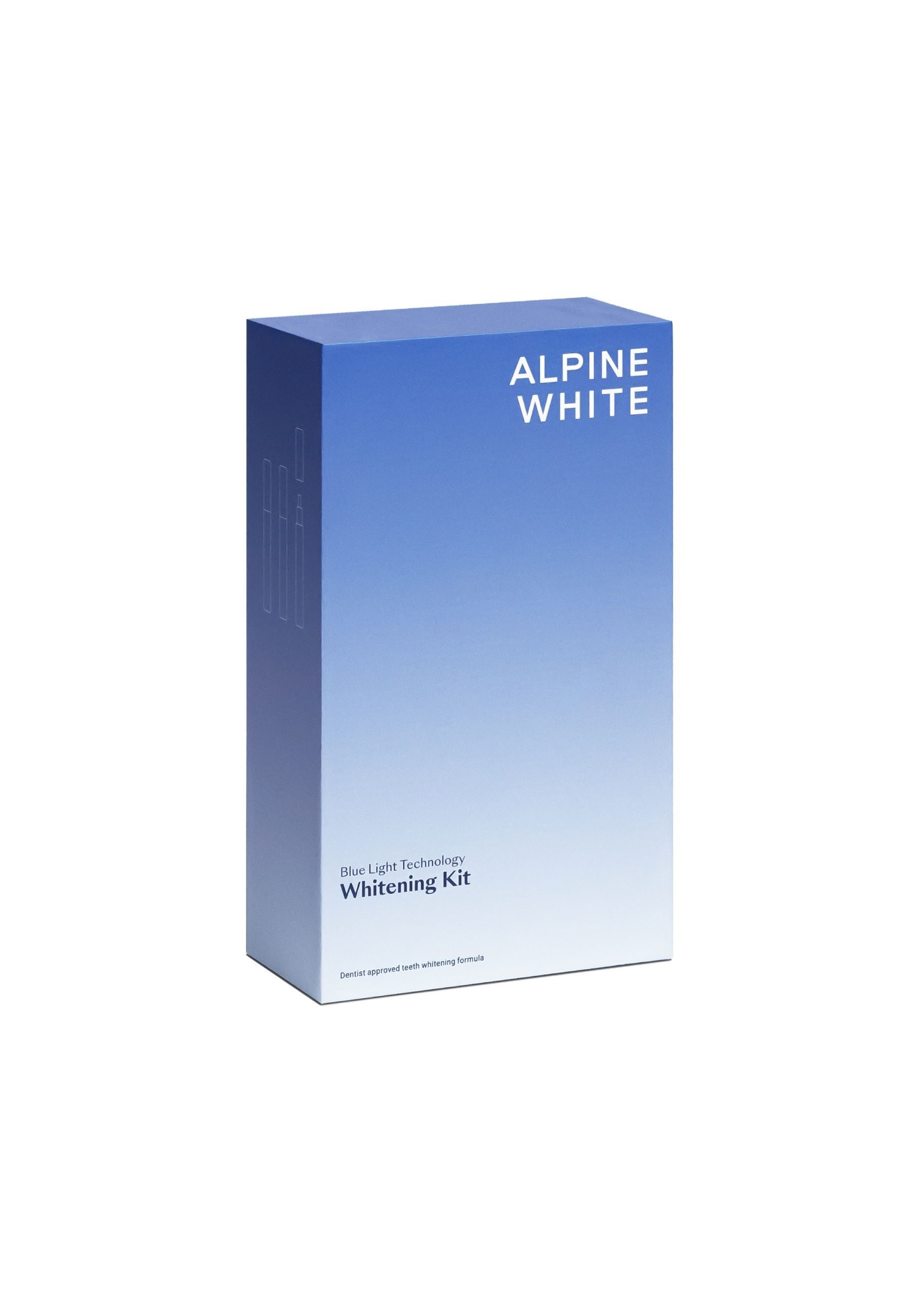 ALPINE WHITE Zahnbleaching-Kit Whitening Kit, mit Blue Light-Technologie