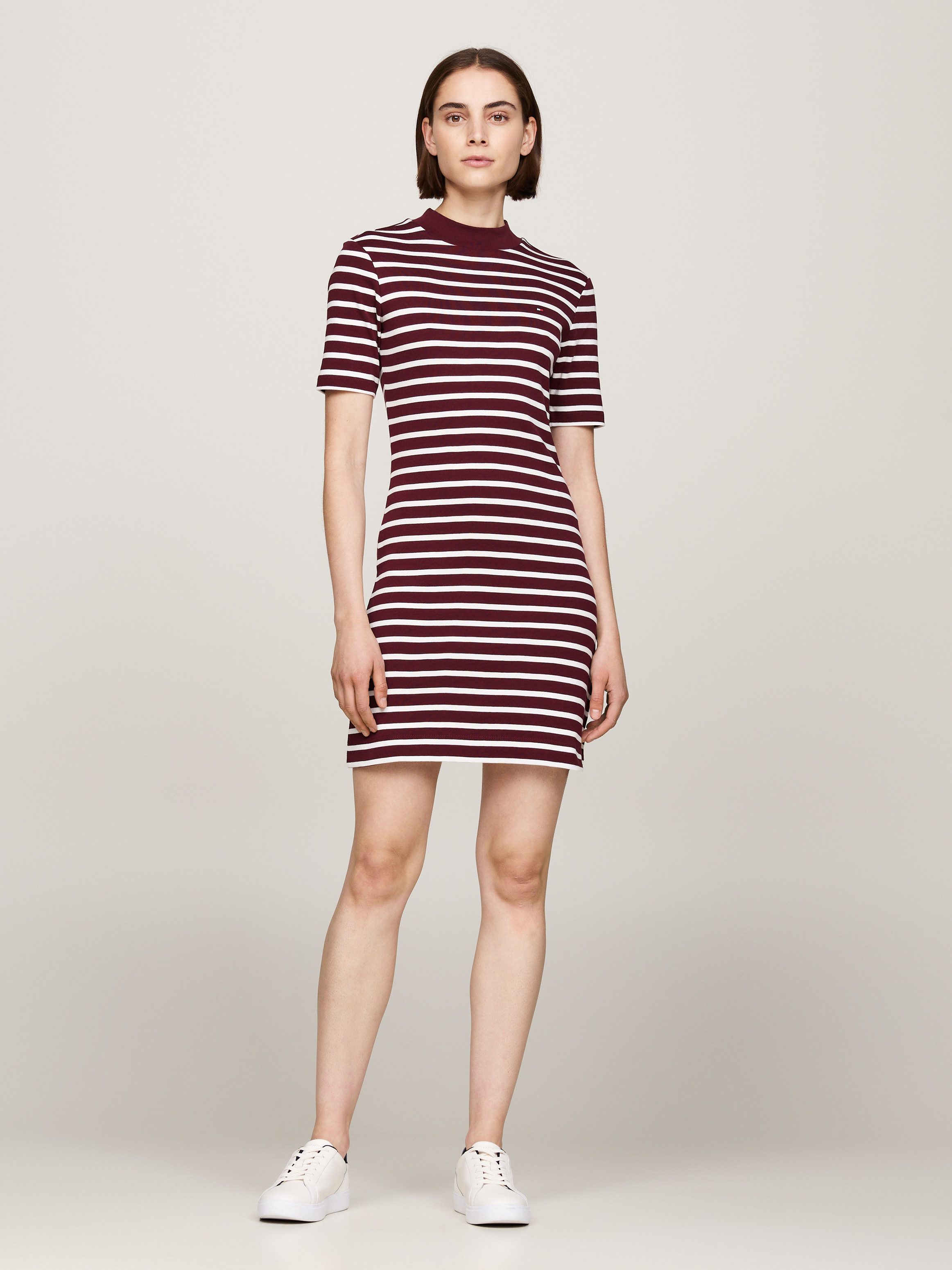 Tommy Hilfiger Shirtkleid SLIM CODY MOCK-NK günstig online kaufen