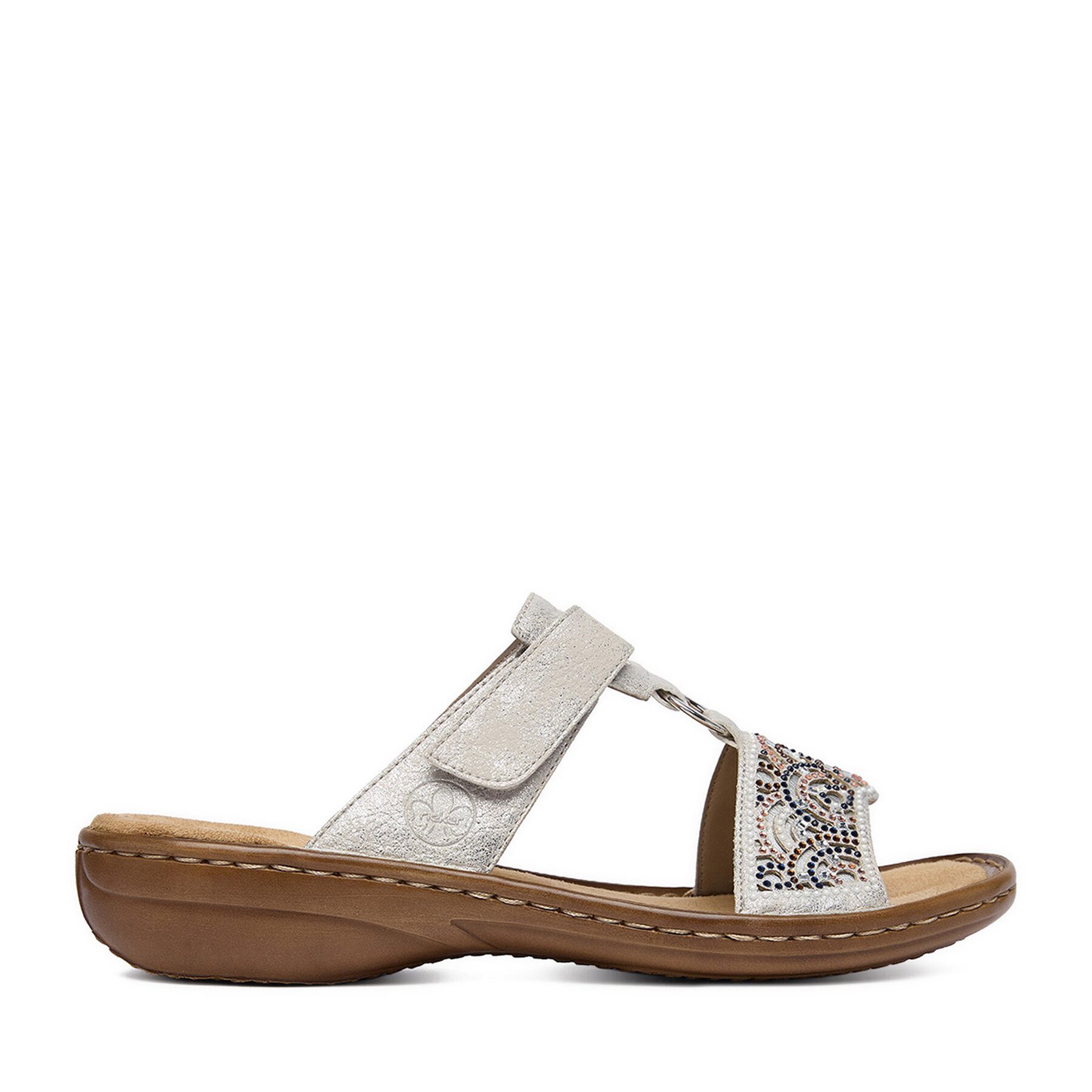 Rieker Rieker Damen-Flip-Flops Silber 608K2-40 Badepantolette