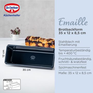 Dr. Oetker Brotbackform Back-Liebe Emaille