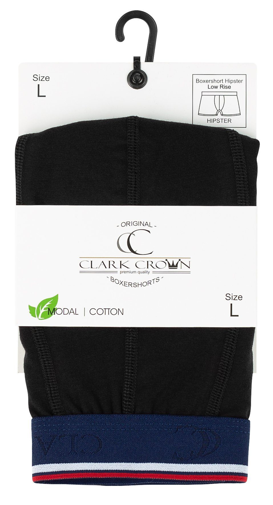 Clark Crown® Boxershorts (4-St) in weicher Modal Cotton Qualität – Bild 5 von 5