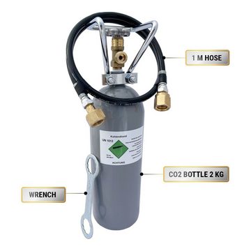 ich-zapfe Wassersprudler Sodastream, Wassersprudler 1-leitig, (CO2 Bottles:CO2 - 2 kg-tlg), CO2 Bottles:CO2 - 2 kg