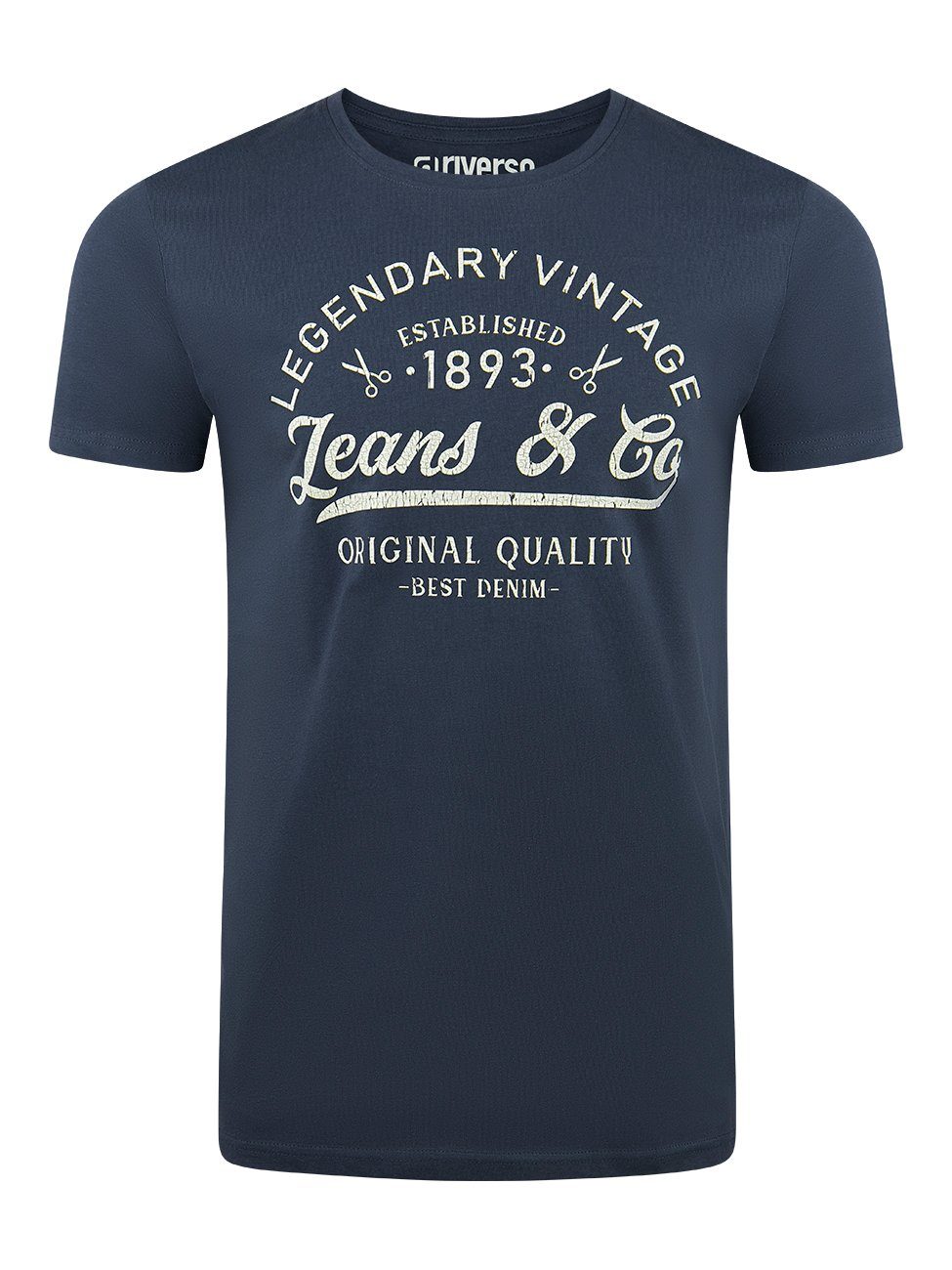 riverso T-Shirt Herren Printshirt RIVLeon Regular günstig online kaufen