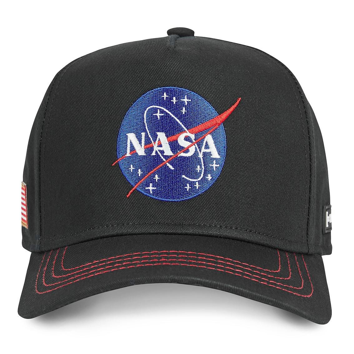 Capslab Trucker Cap CAPSLAB HFT Full Trucker Cap NASA black (Basecap, Trucker Kappe)