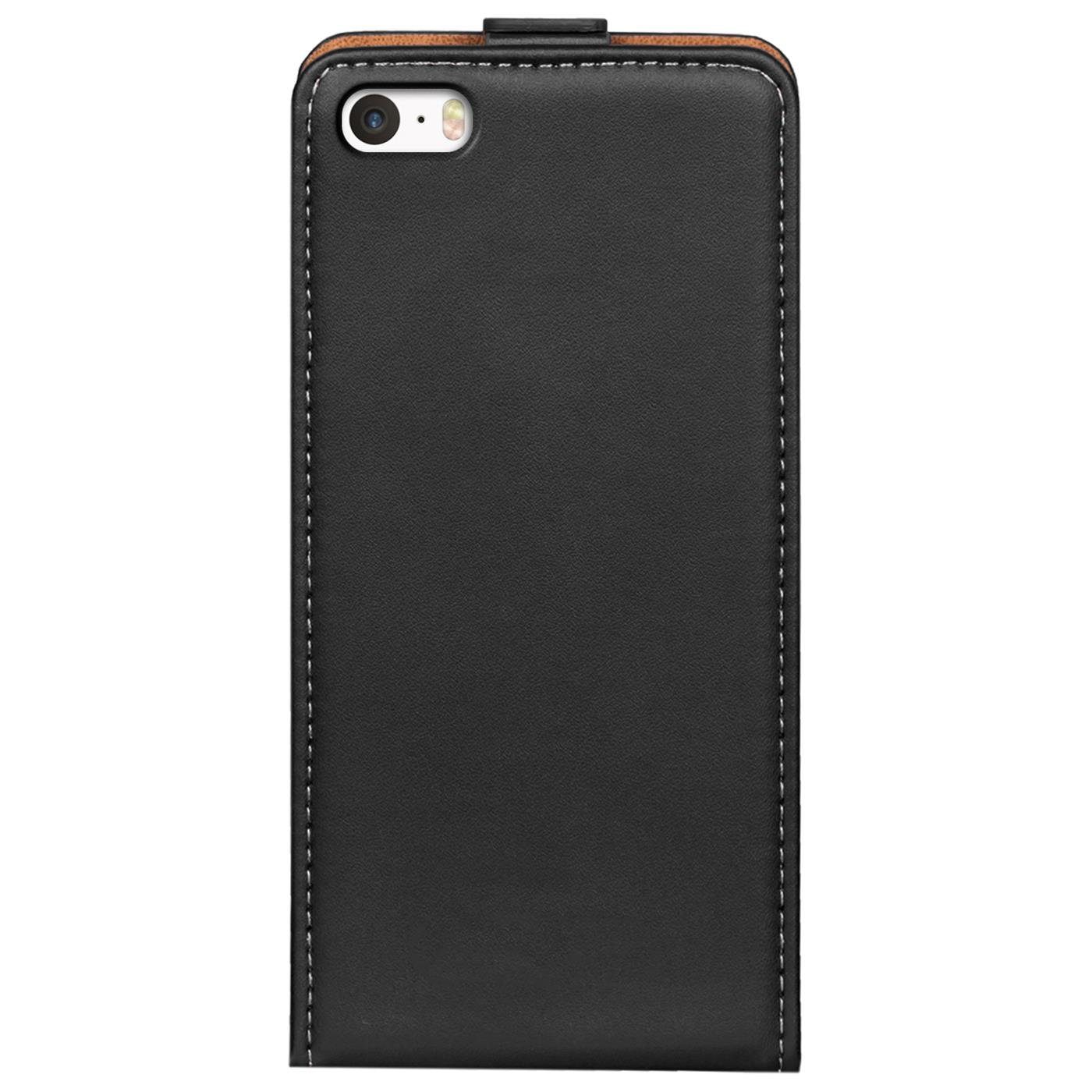 CoolGadget Handyhülle Flip Case Handyhülle für Apple iPhone 5 / 5S / SE 4 Zoll, Hülle Klapphülle Schutzhülle für iPhone 5s, iPhone SE (1. Gen) Cover