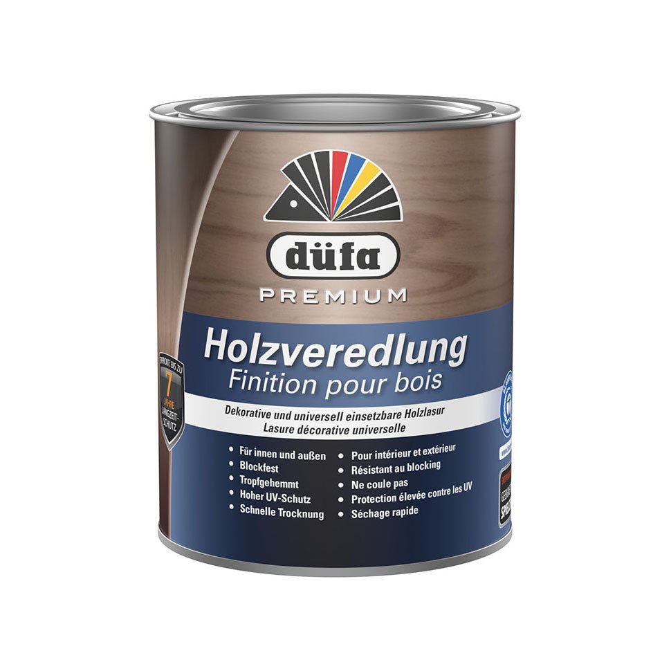 düfa Lasur Premium Holzveredlung 2,5l Universallasur Lasur Schutzlasur, Langzeitschutz, auch geeignet für Kinderspielzeug