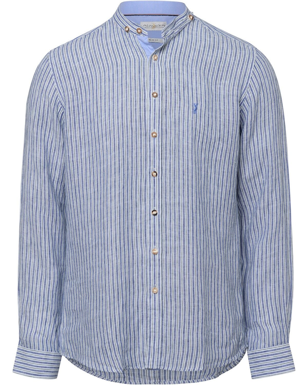 Almsach Trachtenhemd Streifenhemd Slim Fit