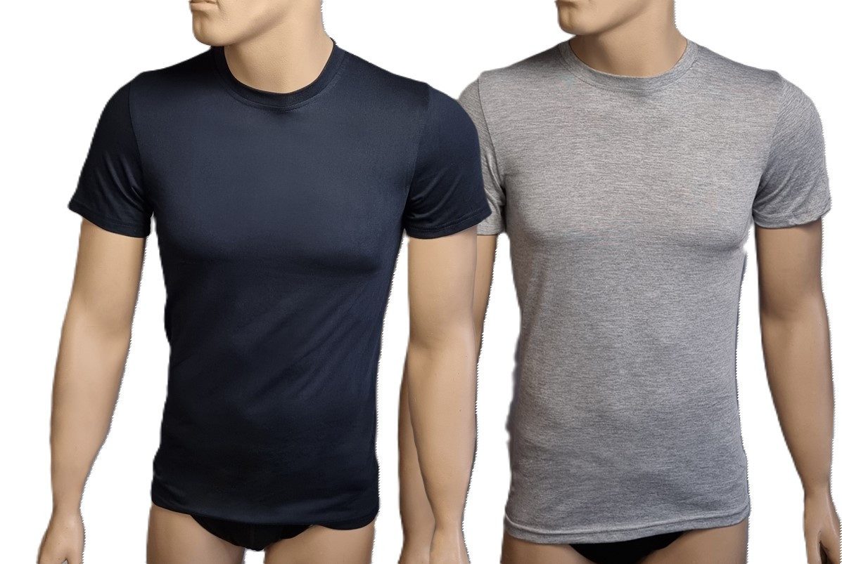 Toker Collection® T-Shirt Herren Basic T-Shirt 2er Pack Rundhals Ausschnitt (Packung, 2er-Pack) aus Baumwolle