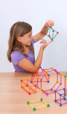 Betzold Lernspielzeug Geometrie Steckbaukasten 330 Bauteile - Mathematik Grundschule