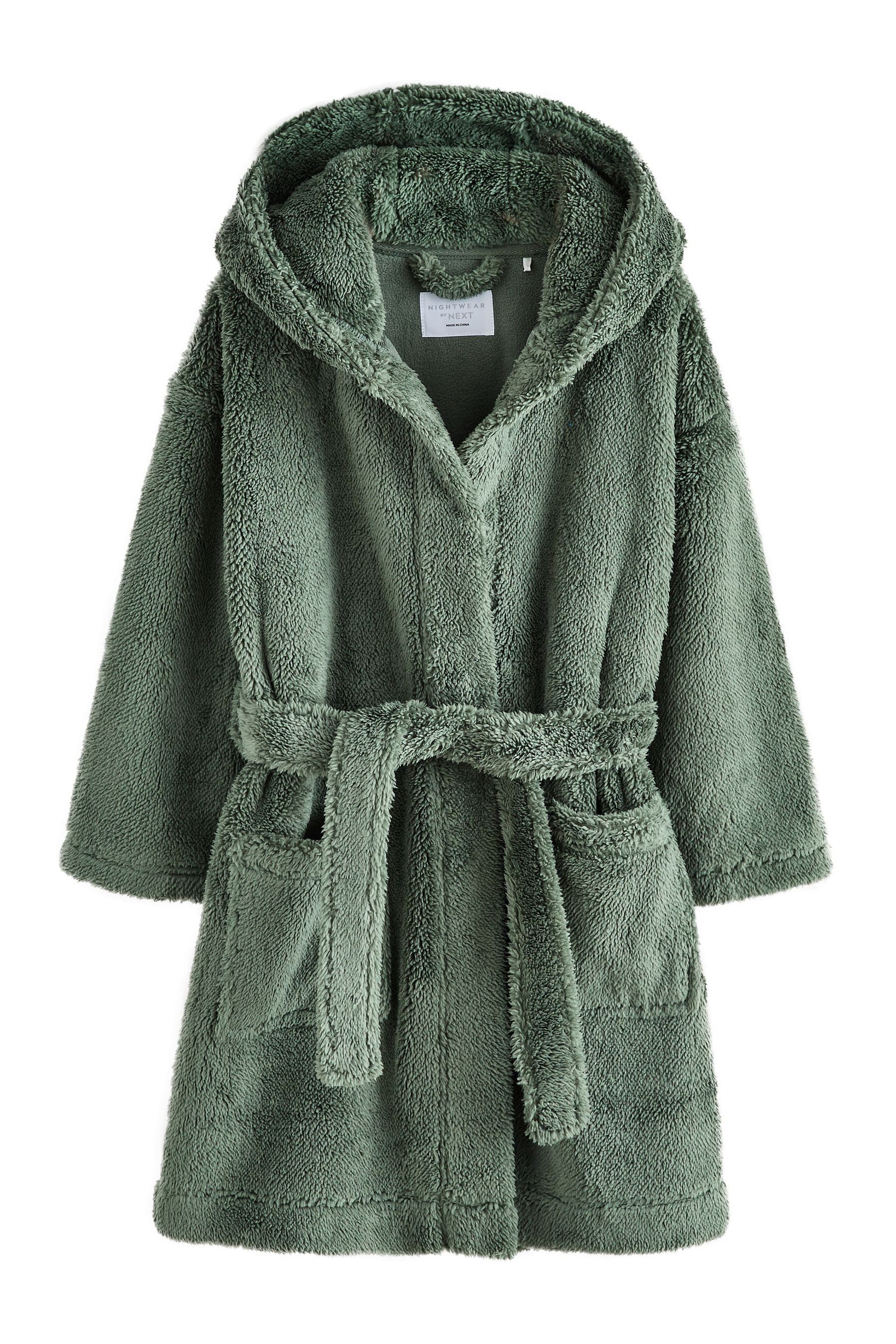 Next Kinderbademantel Morgenmantel aus Fleece, Polyester (recycelt), Polyester