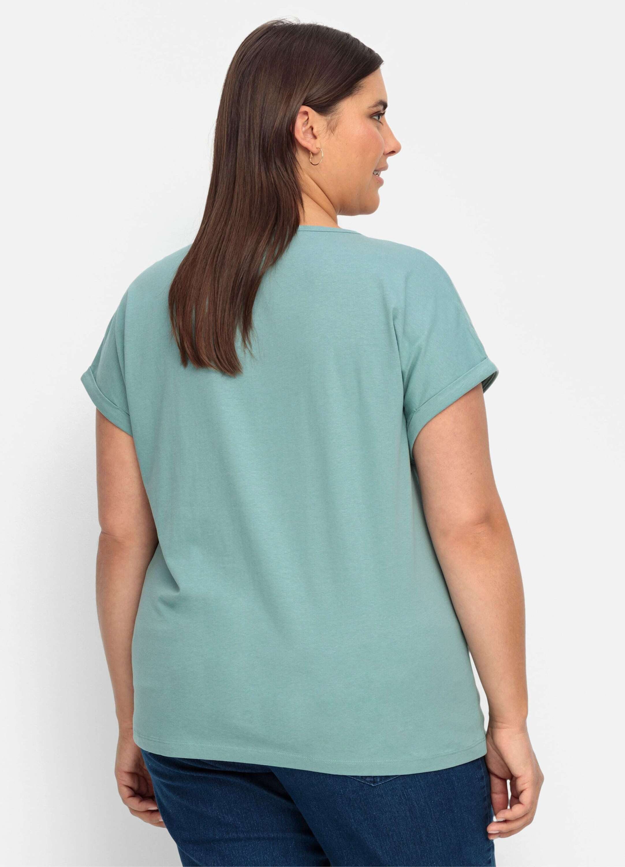 Sieh an! T-Shirt Rundhals-Shirt Extra kurz