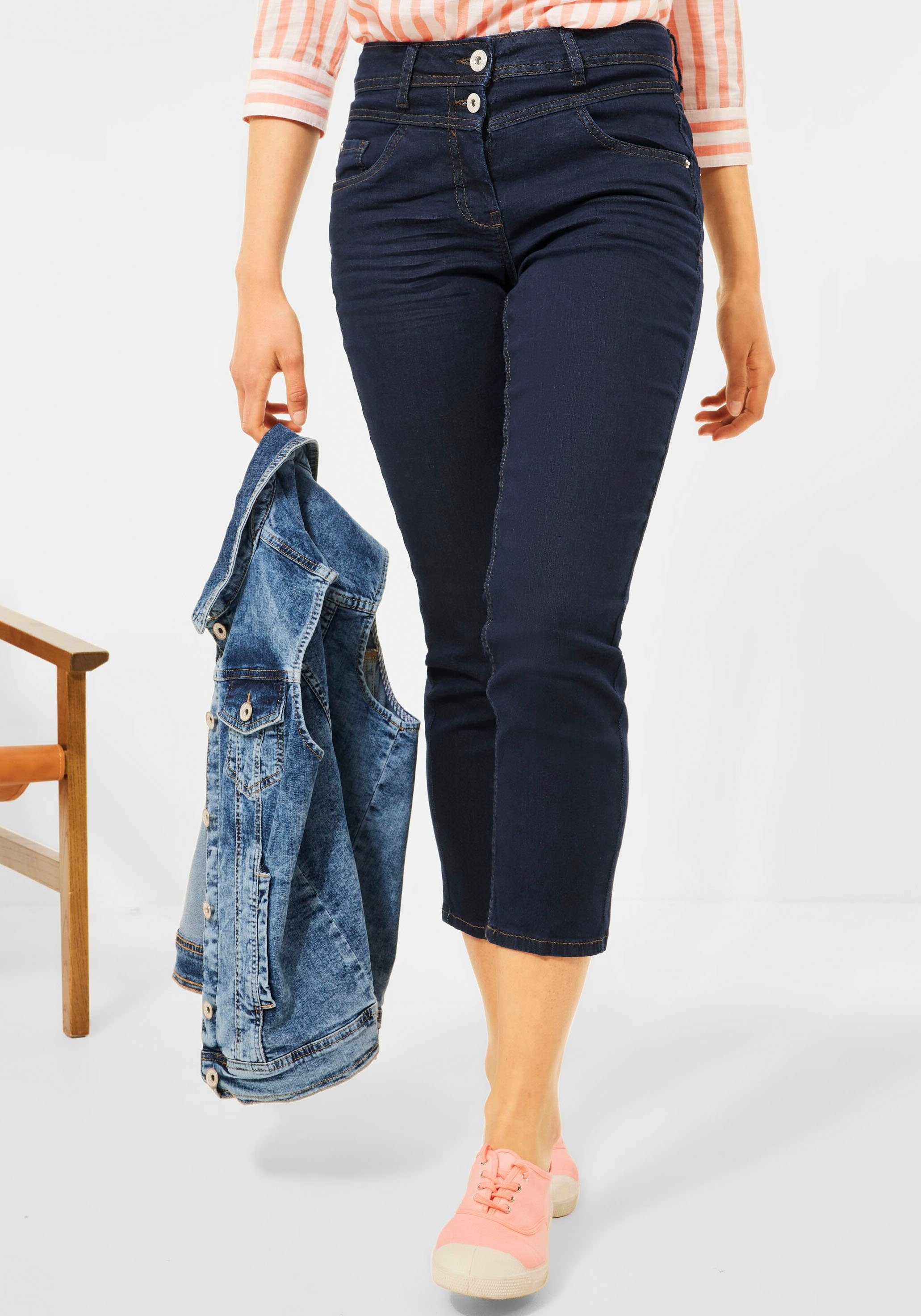 Cecil 7/8-Jeans »Style Toronto« mit kontrastfarbenen Nähten