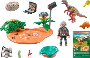 Playmobil® Konstruktions-Spielset Stegosaurusnest mit Eierdieb (71526), Dinos, (29 St), Made in Europe