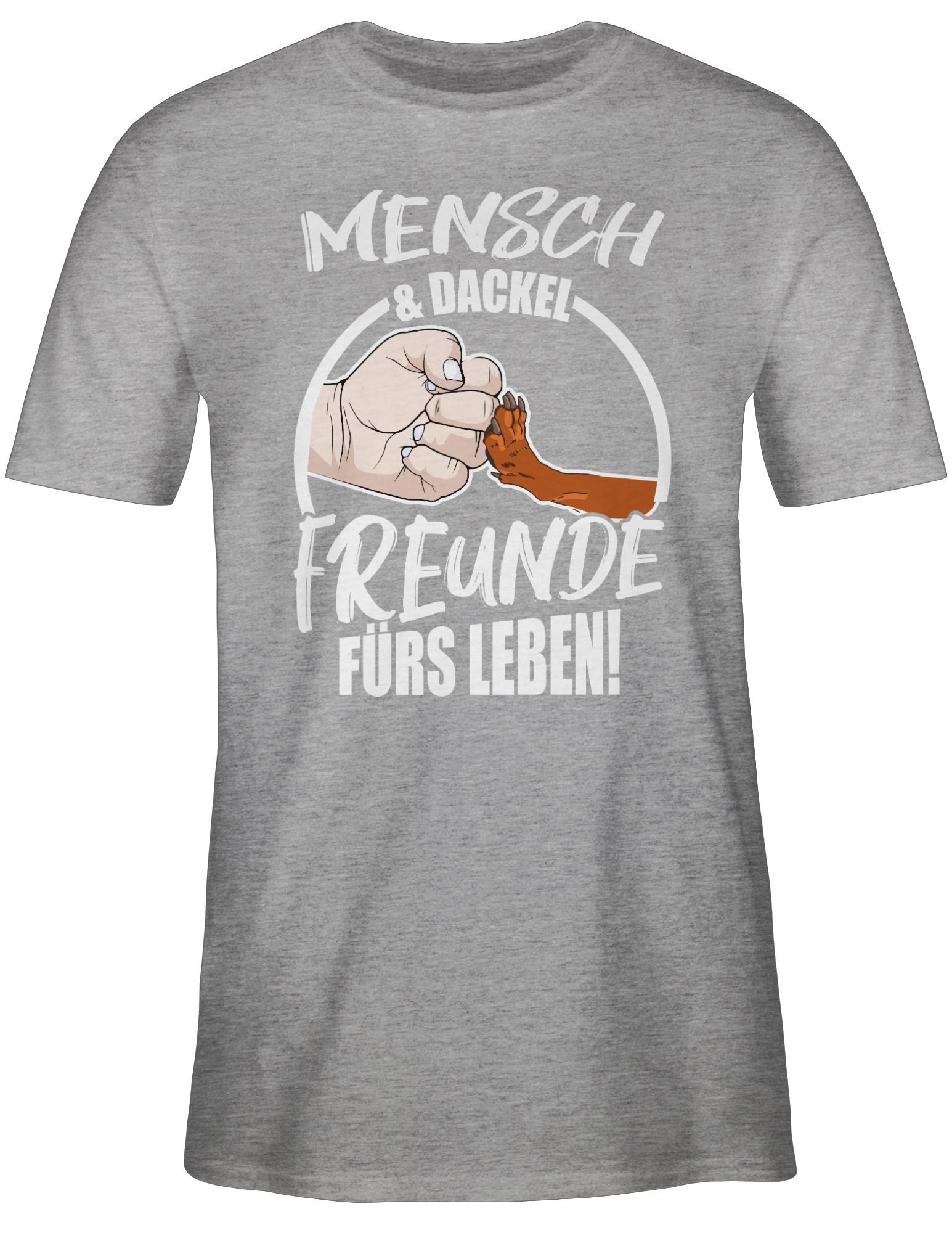 Shirtracer T-Shirt Mensch & Dackel Freunde günstig online kaufen