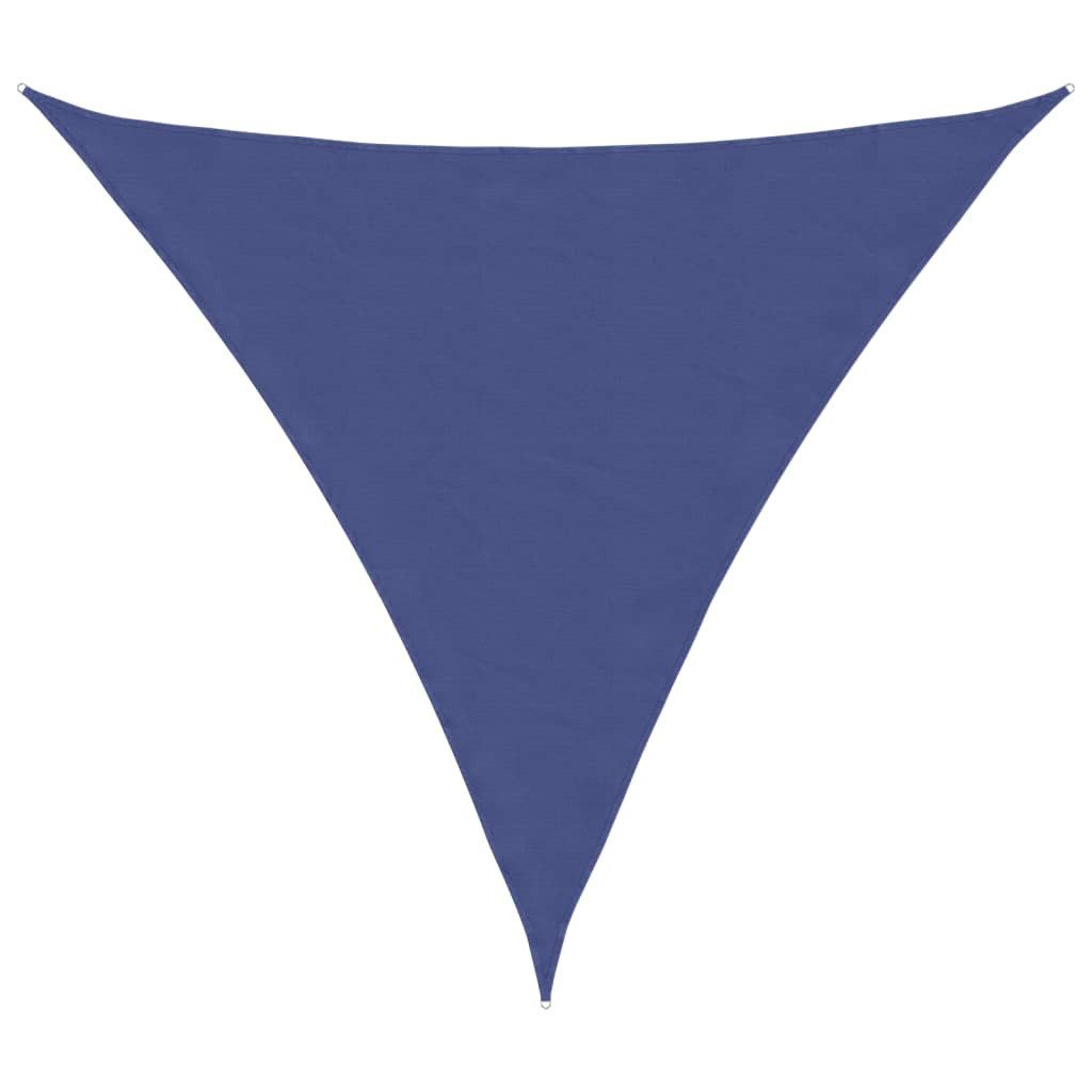 vidaXL Sonnensegel Sonnensegel Oxford-Gewebe Dreieckig 3,6x3,6x3,6 m Blau, (1-tlg)