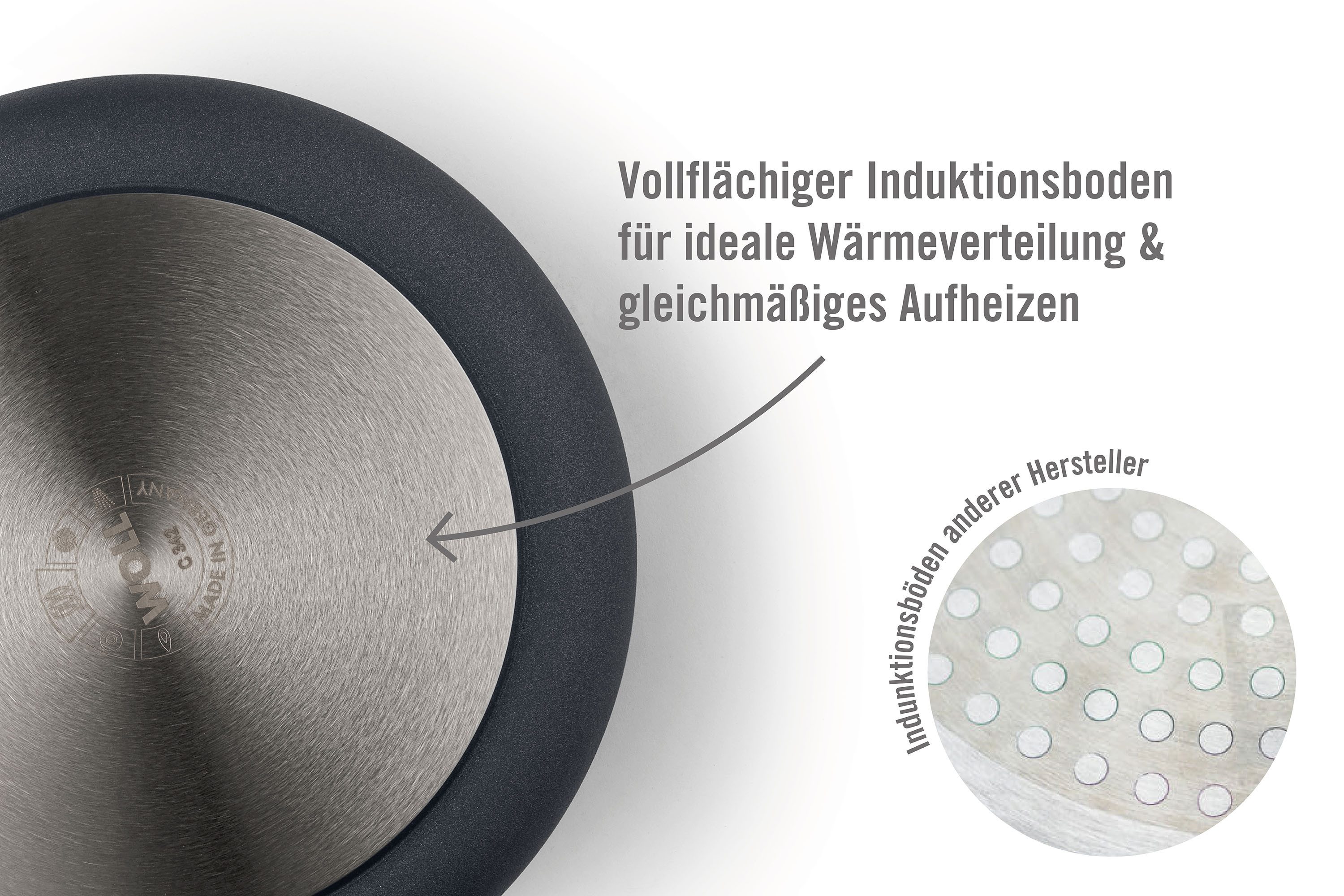 WOLL Schmorpfanne Eco Logic QXR Guss-Hochrandpfanne, Aluminiumguss (1-tlg), PFAS-freie Diamond-QXR - Beschichtung