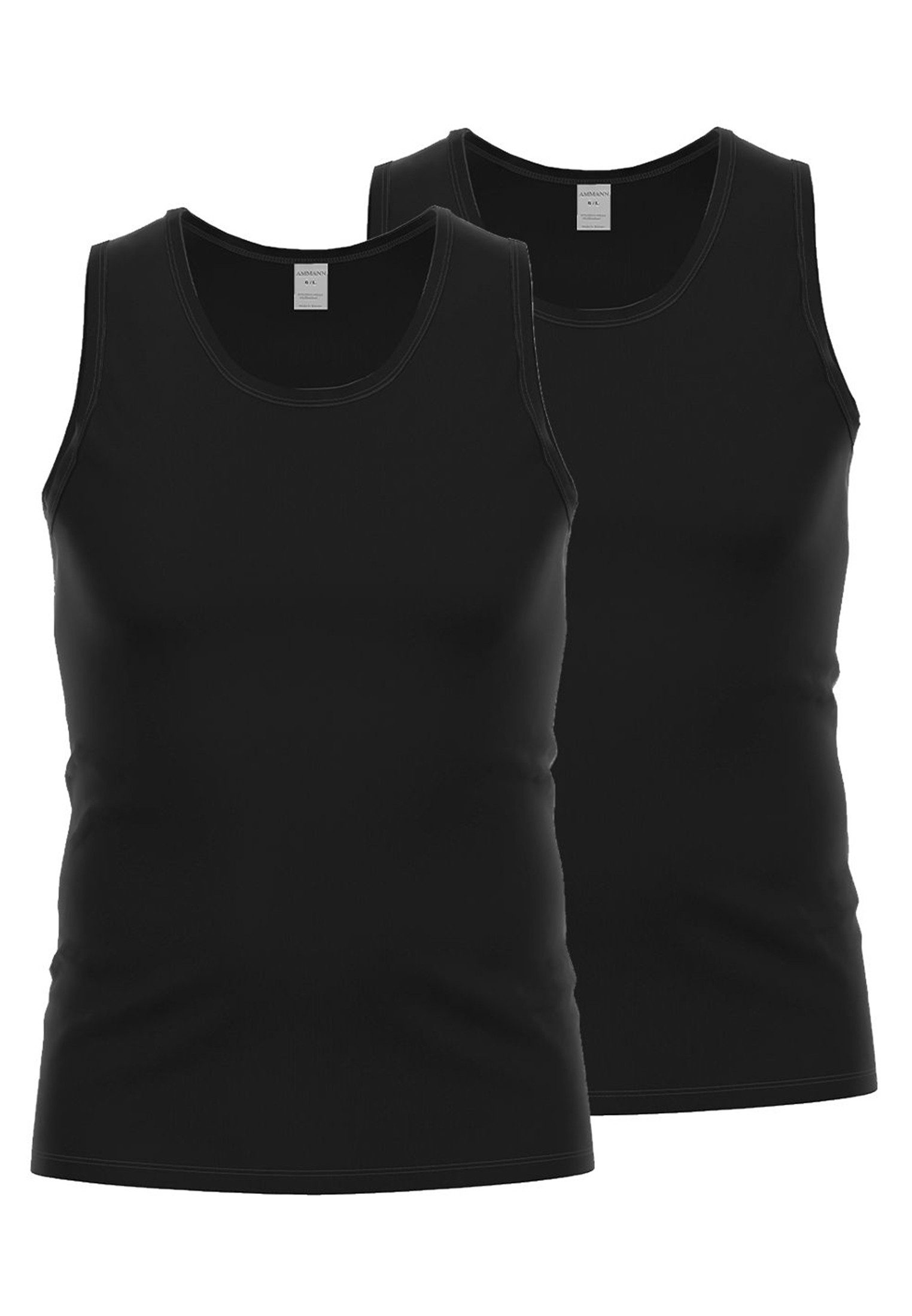 Ammann Unterhemd 2er Pack MicroModal (Spar-Set, 2-St) Unterhemd / Tanktop - Seidiger Glanz uns hohe Farbbrillanz