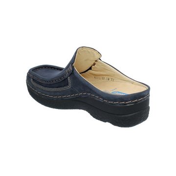 WOLKY Roll-Slide, Clog, Antique nubuck, Blue, 0620211-800 Clog