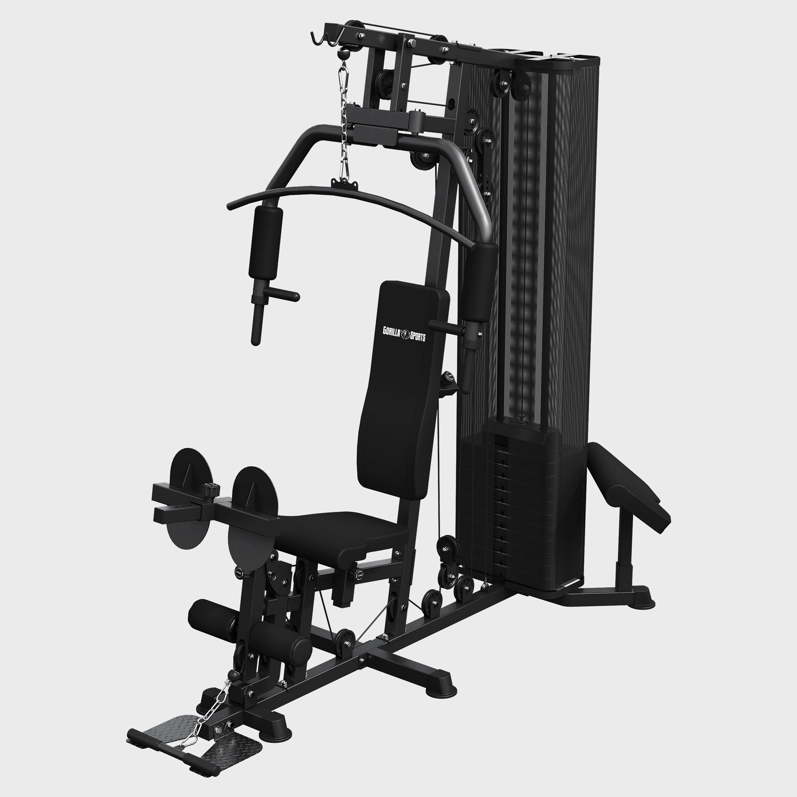 GORILLA SPORTS Kraftstation Kraftstation Home Gym inkl. Steckgewichte, (1-tlg)