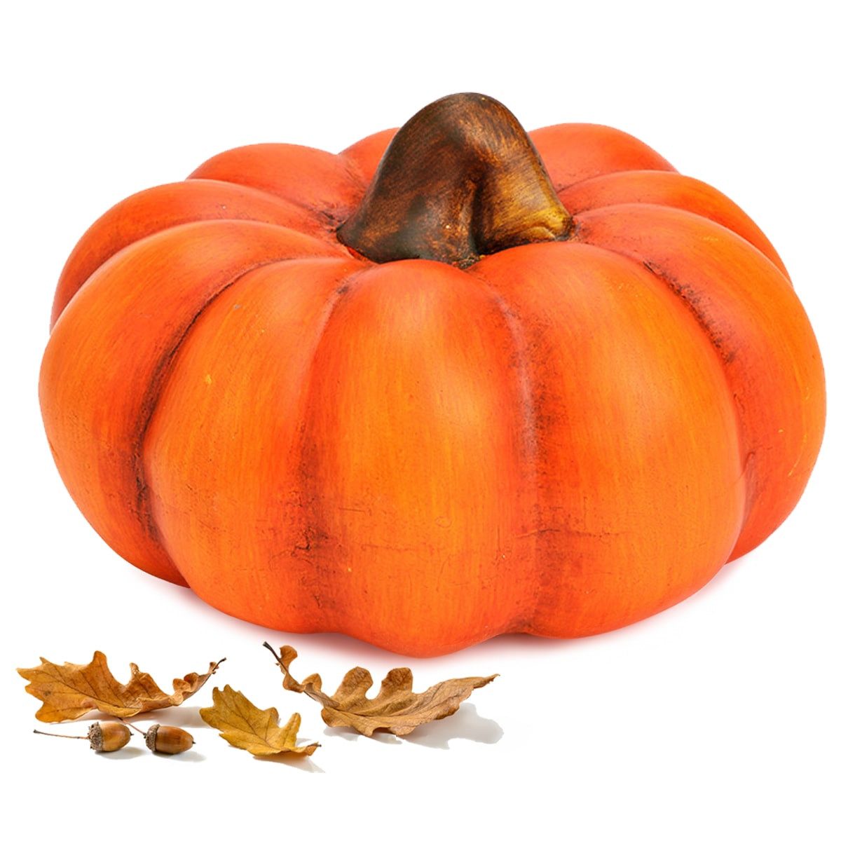 matches21 HOME & HOBBY Dekofigur Kürbis orange aus Ton, 16 cm als Herbst & günstig online kaufen