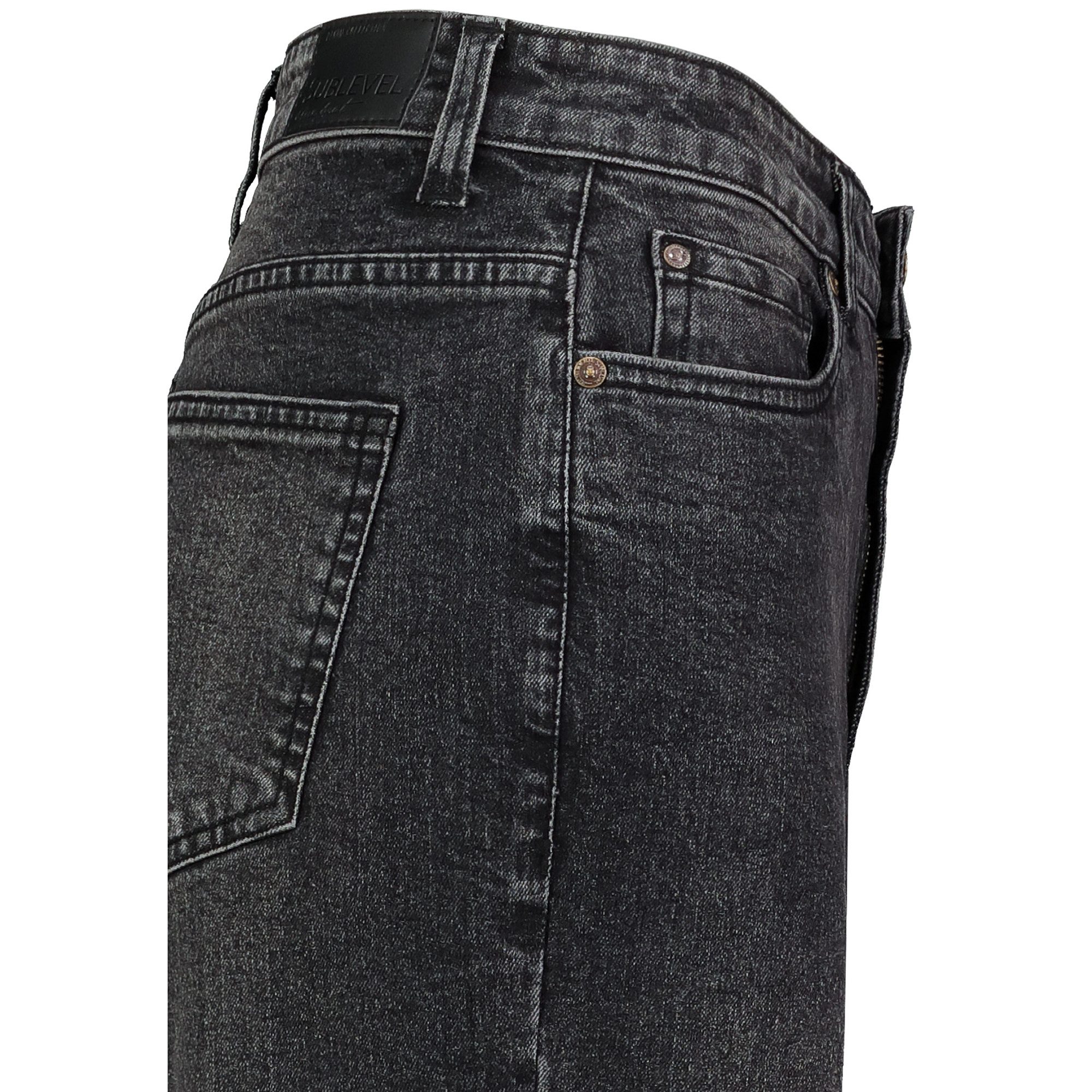 Weite Jeans Damen Jeans High Waist weiter Schnitt bequem und dehnbar