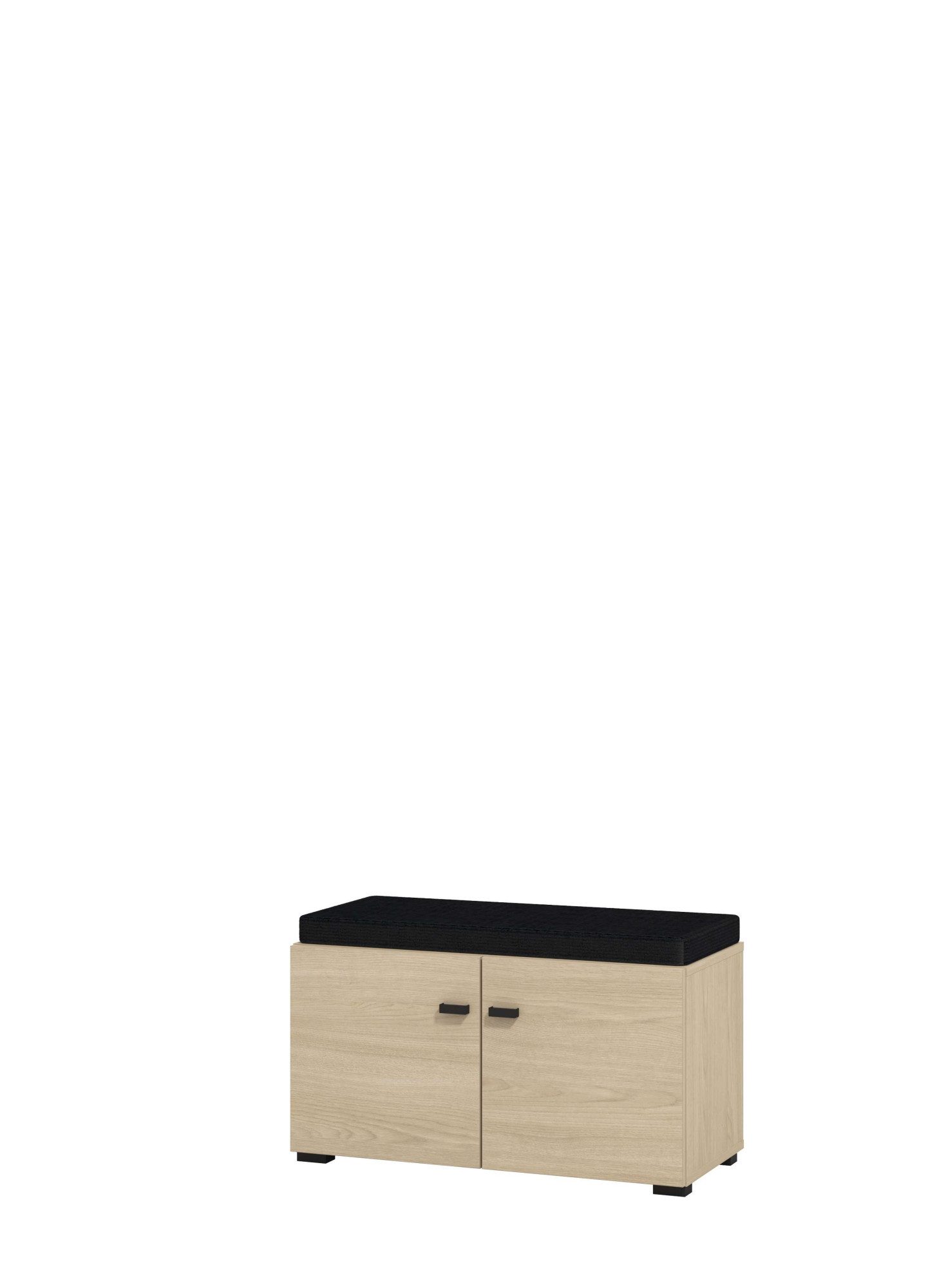Home affaire Schuhbank Rathlin, Schuhschrank, Schuhregal, Schuhtruhe, Schuhkommode, Sitzbank, mit abnehmbarem Sitzkissen, zwei Türen (dahinter zwei Fächer)